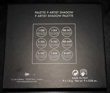Didichoups - MUFE - Palette 9 Artist Shadow - 02